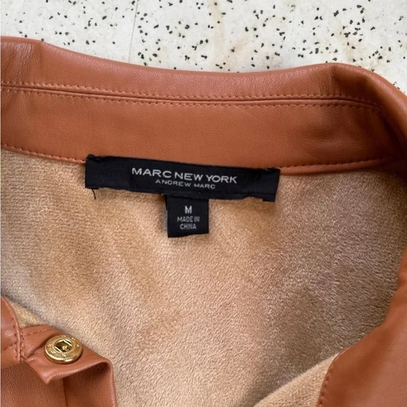 Marc New York faux leather shirt dress - Picture 4 of 4